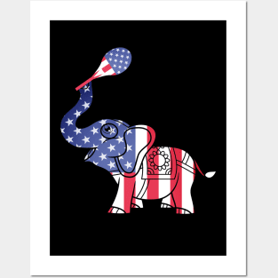 US Open Tennis Elephant Posters and Art